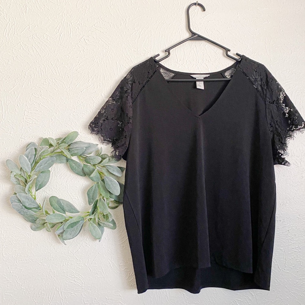 Black H&M v neck top